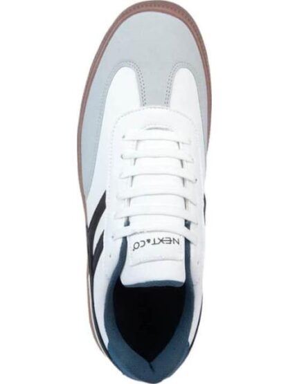 TENIS CASUAL CLASICO BLANCO/NEGRO NEXT CO - Image 3