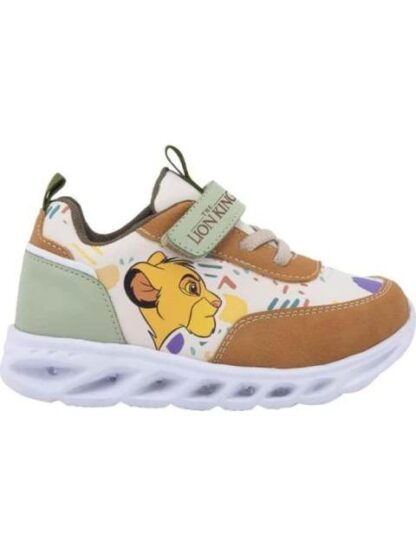TENIS CASUAL CON LUCES BEIGE EL REY LEON