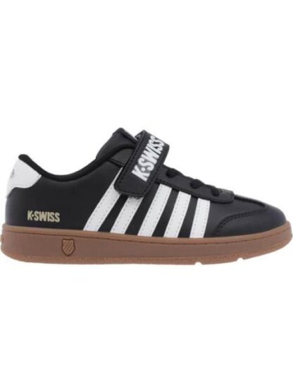 TENIS CASUAL FRANCIS COURT KIDS NEGRO K-SWISS