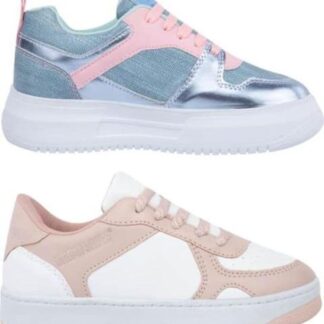 TENIS CASUAL KIT 2 PARES MULTICOLOR URBAN SHOES