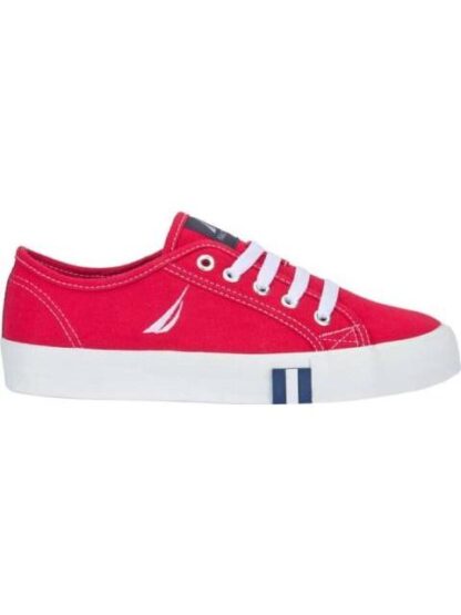 TENIS CASUAL LONA VULCANIZADO ROJO NAUTICA