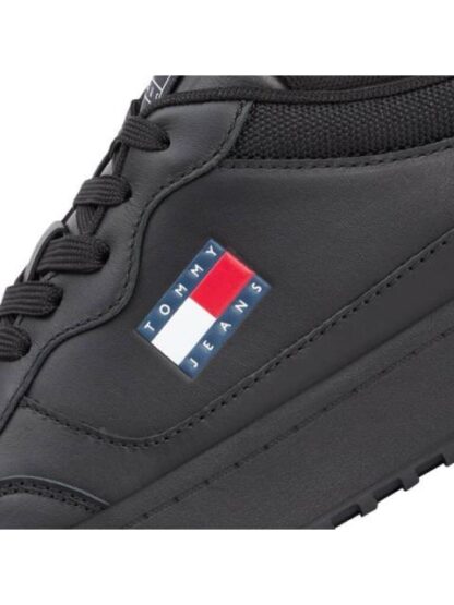 TENIS CASUAL (NEW) TJM CUPSOLE LEATHER ESS NEGRO TOMMY HILFIGER - Image 5