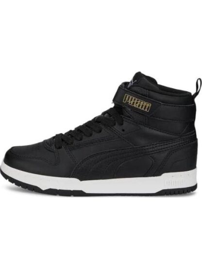 TENIS CASUAL RBD GAME JR BLANCO/NEGRO PUMA