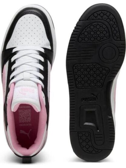 TENIS CASUAL REBOUND V6 LOW BLANCO/NEGRO PUMA - Image 3