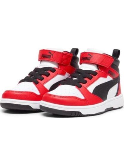 TENIS CASUAL REBOUND V6 MID AC+ PS BLANCO/NEGRO PUMA - Image 2