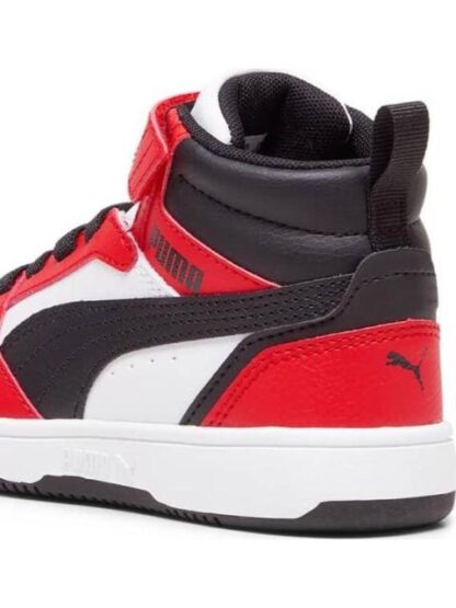 TENIS CASUAL REBOUND V6 MID AC+ PS BLANCO/NEGRO PUMA - Image 6