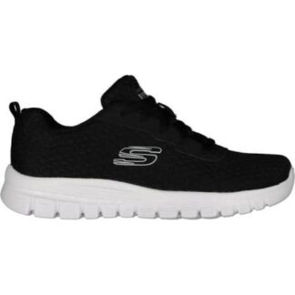 TENIS CASUAL SPORT BLANCO/NEGRO SKECHERS1