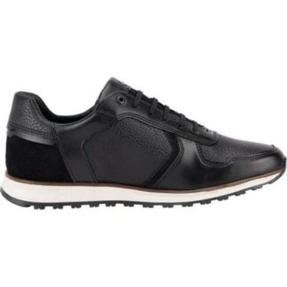 TENIS CASUAL TIPO PIEL NEGRO KAFE