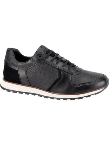 TENIS CASUAL TIPO PIEL NEGRO KAFE - Image 2