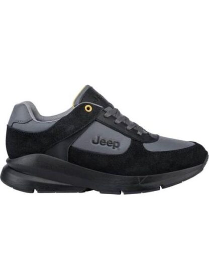 TENIS CASUAL URBANO APLICACIONES EN PIEL NEGRO JEEP