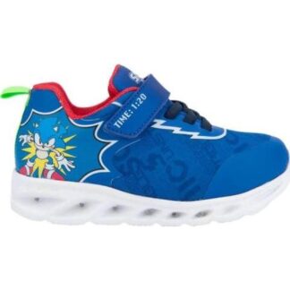 TENIS CASUAL URBANO CHOCLO LUCES AZUL SONIC