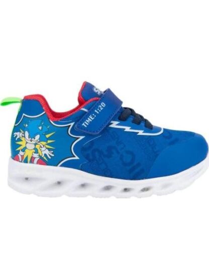 TENIS CASUAL URBANO CHOCLO LUCES AZUL SONIC