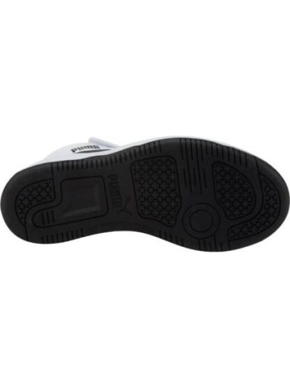 TENIS CASUAL URBANO PUMA REBOUND V6 MID AC BLANCO/NEGRO PUMA - Image 4