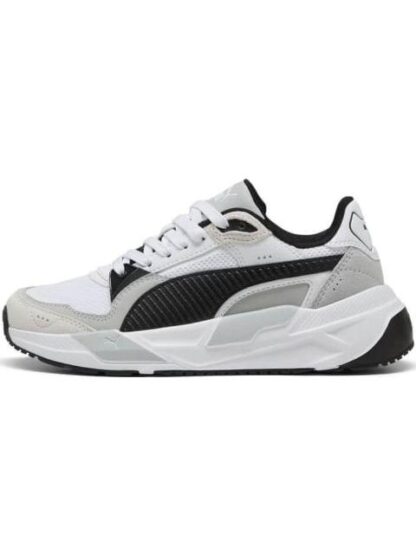TENIS CASUAL URBANO TRINITY 2 JR BLANCO/NEGRO PUMA