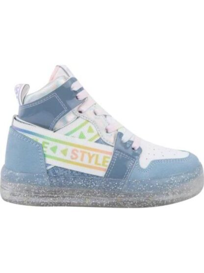 TENIS CON LUCES AZUL CELESTE URBAN SHOES