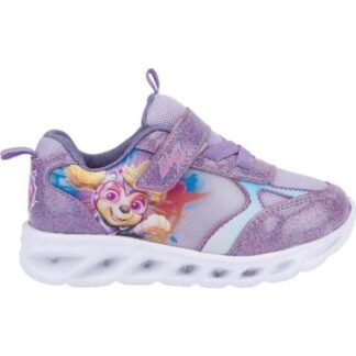 TENIS CON LUCES LILA PAW PATROL