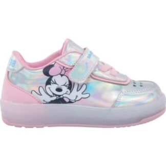 TENIS CON LUCES PLATA MINNIE MOUSE