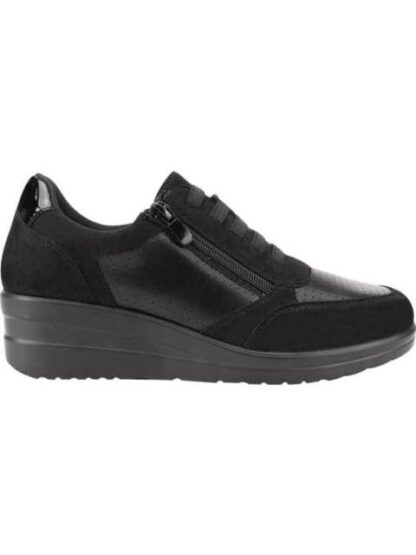 TENIS CON PLATAFORMA NEGRO SHOSH