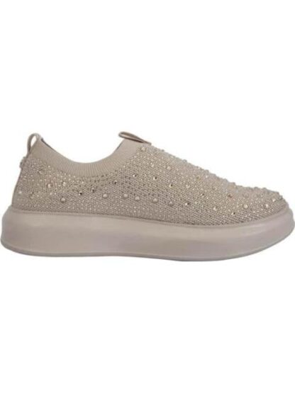 TENIS CONFORT CON BRILLOS BEIGE THALIA SODI