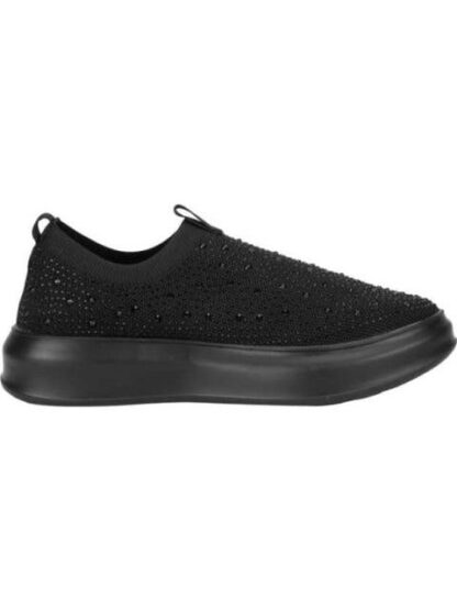 TENIS CONFORT CON BRILLOS NEGRO THALIA SODI