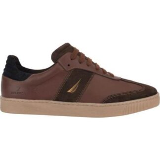 TENIS DE PIEL ROJO LADRILLO NAUTICA