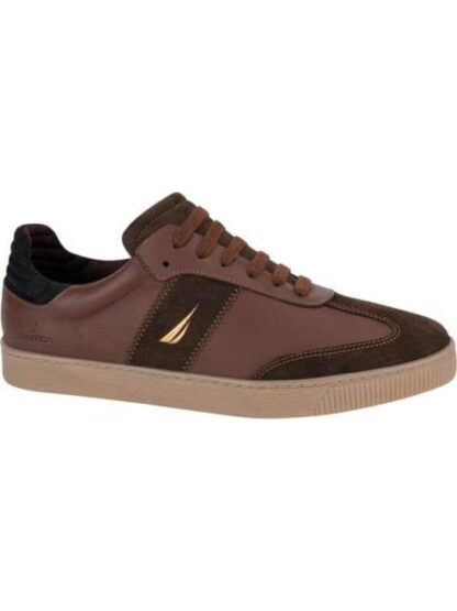 TENIS DE PIEL ROJO LADRILLO NAUTICA - Image 2