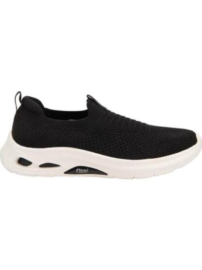 TENIS SLIP ON NEGRO FLEXI