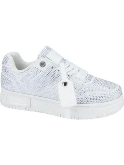 TENIS CON PEDRERIA PLATA BELINDA PEREGRIN - Image 2