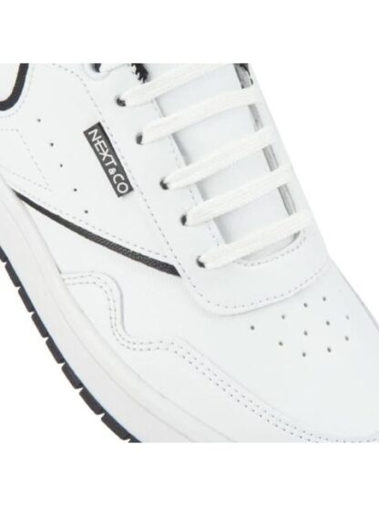 TENIS CASUAL CLASICO BLANCO/NEGRO NEXT CO - Image 6