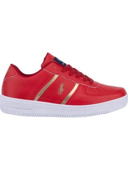 TENIS URBANO CASUAL VIBRANTE ROJO HPC POLO