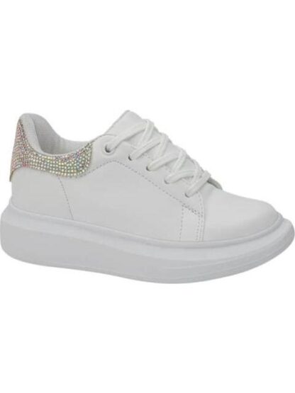 TENIS URBANO CON PIEDRAS BLANCO URBAN SHOES