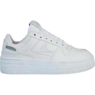 TENIS URBANO ESCOLAR DE PIEL BLANCO PIRMA