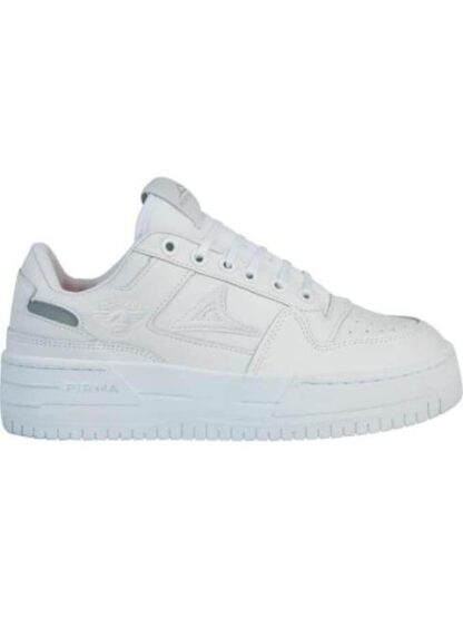 TENIS URBANO ESCOLAR DE PIEL BLANCO PIRMA