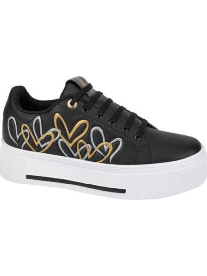 TENIS URBANO PLATAFORMA CORAZONES NEGRO HPC POLO - Image 2