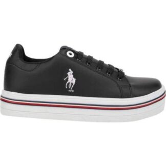 TENIS URBANO PLATAFORMA FRANJAS BLANCO/NEGRO HPC POLO