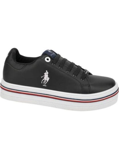 TENIS URBANO PLATAFORMA FRANJAS BLANCO/NEGRO HPC POLO - Image 2