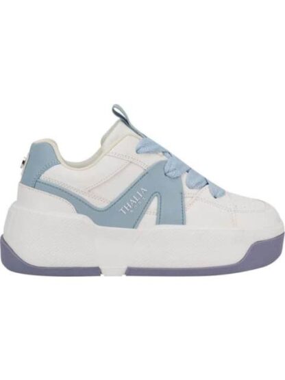 TENIS URBANO PLATAFORMA MODA BLANCO THALIA SODI