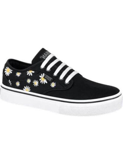 TENIS URBANO SKATE FLORES NEGRO URBAN SHOES