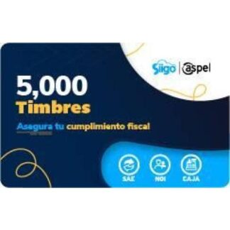 TIMBRES FISCALES ASPEL PAQUETE DE 5000 TIMBRES FACTE-5000 (ELECTRONICO)