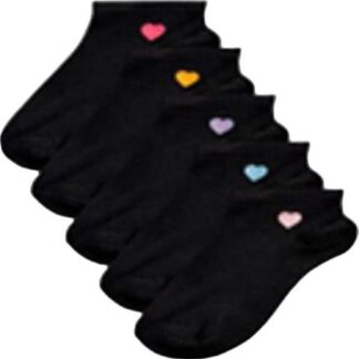 TINES SET 5 PARES BORDADOS NEGRO LOVE TO LOUNGE