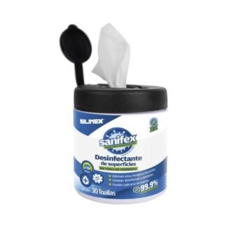 SILIMEX TOALLAS HUMEDAS DESINFECTANTES SANIFEX 30 PIEZAS