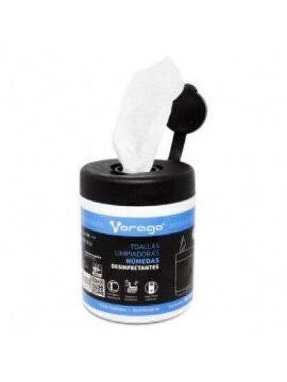 TOALLAS VORAGO CLN107 HUMEDAS DESINFECTANTES BOTE 30PZ - Image 3