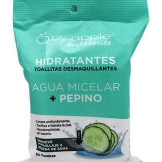 TOALLITA DESMAQUILLANTE CON AGUA MICELAR Y PEPINO 30 PZAS BY APPL