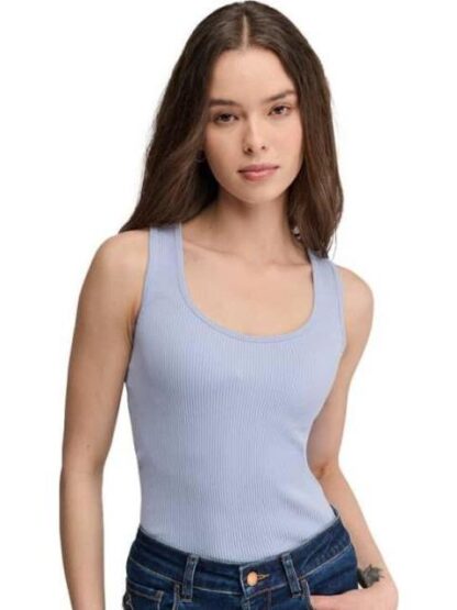 TOP ACANALADO AZUL HOLLY LAND