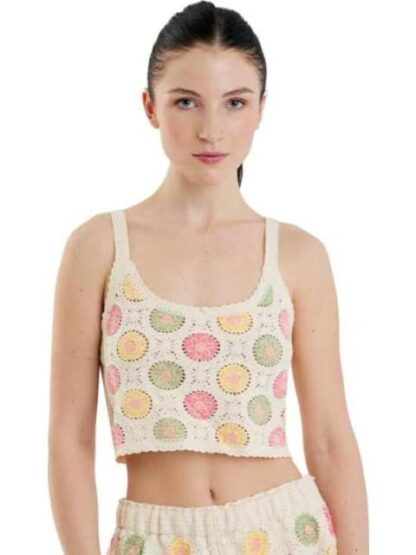 TOP CROCHET BEIGE HOLLY LAND