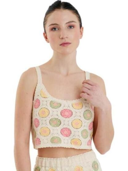 TOP CROCHET BEIGE HOLLY LAND - Image 3