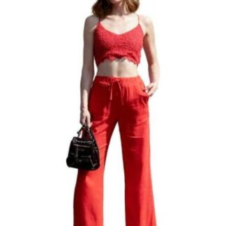 TOP CROCHET ROJO HOLLY LAND