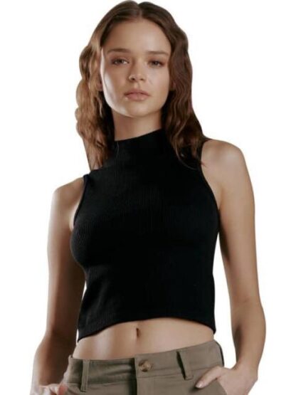 TOP CUELLO ALTO NEGRO HOLLY LAND