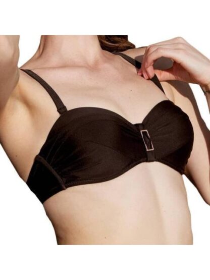 TOP DE BIKINI DRAPEADO NEGRO HOLLY LAND - Image 5