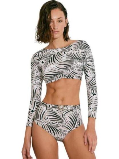TOP DE BIKINI MANGA LARGA ANIMAL PRINT HOLLY LAND - Image 3